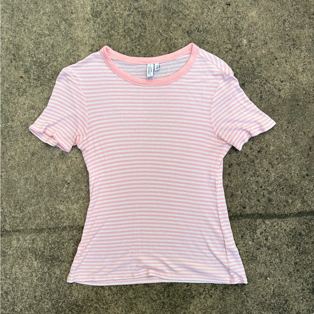 & other stories striped ribbed t shirt NWOT